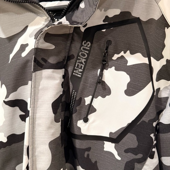 Suokeni Men's Black and Gray Camouflage Ski Jacket med - Picture 2 of 16